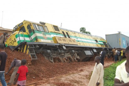 Photos Of Cargo Train That Derailed In Kaduna
