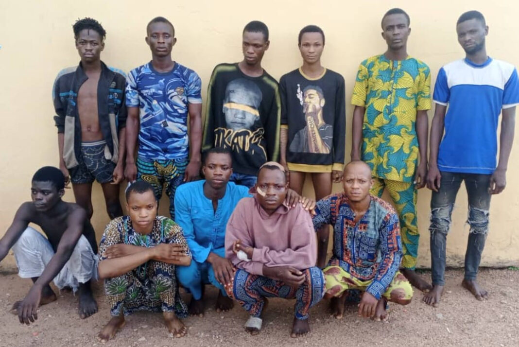 Eleven More Suspected Cultists, Including 4 Siblings Arrested in Ogun
