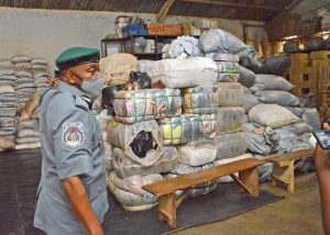 Nigerian Customs makes huge haul of contraband in ogun
