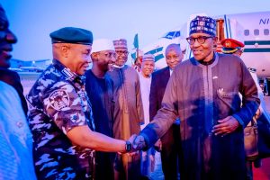 Read more about the article Buhari Returns To Abuja, After Two Week Medical Trip To Uk