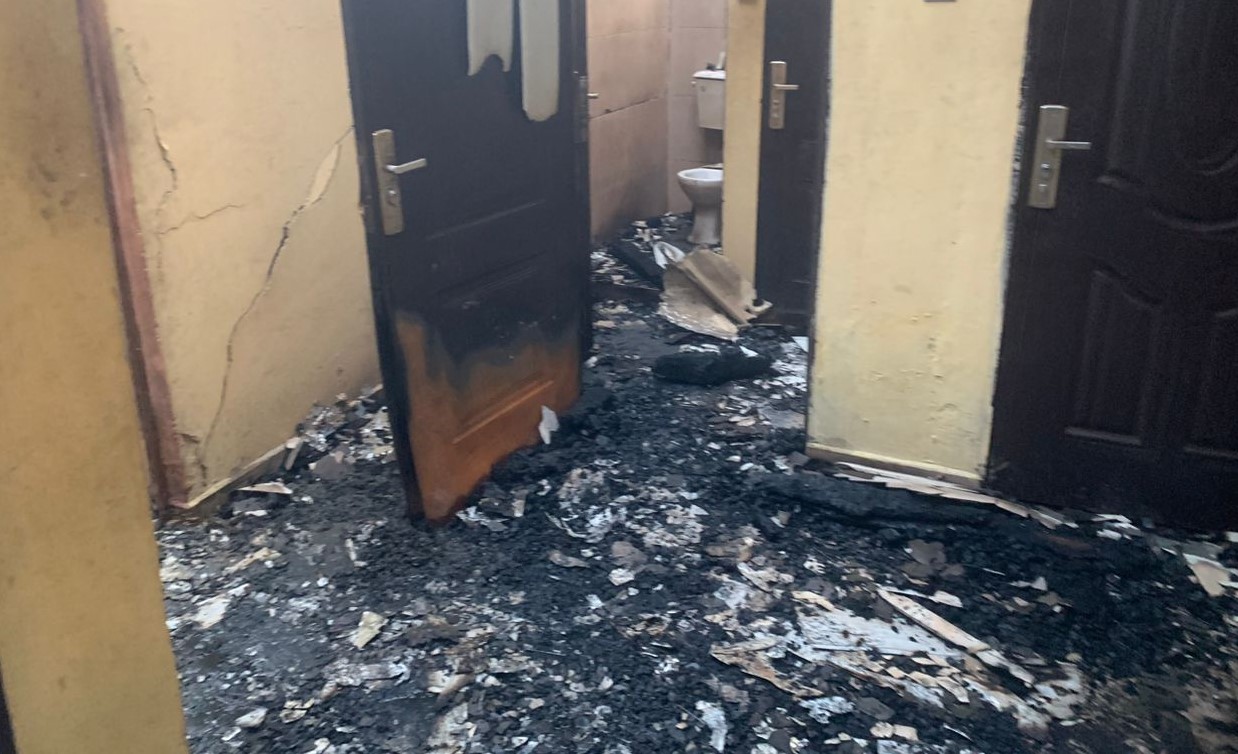 Suspected Arsons Set INEC Office On Fire In Abeokuta