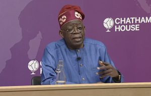 Read more about the article Tinubu Speaks On His Certificate, Family At Chatham House In London