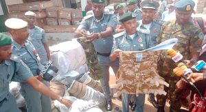 Customs Intercepts Police And Military Hardware At Lagos Airport’s Cargo Shed