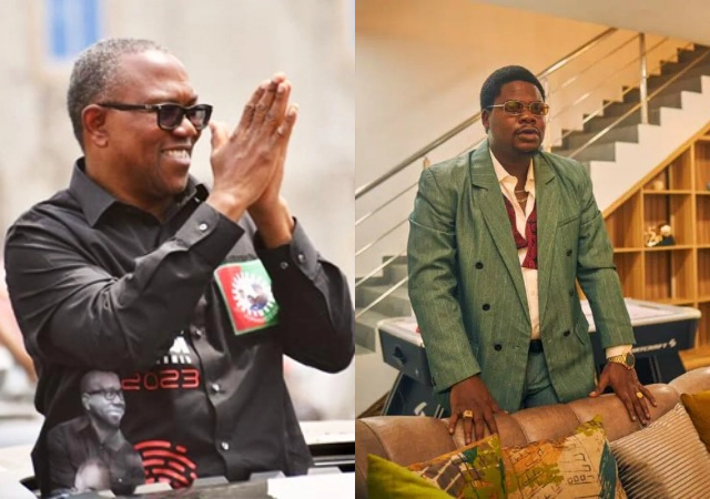 They said it is internet noise!- Mr. Macaroni reacts to Peter Obi defeating Bola Tinubu in Lagos state