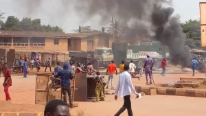 Violent Protests Against Naira Notes Scarcity In Abeokuta