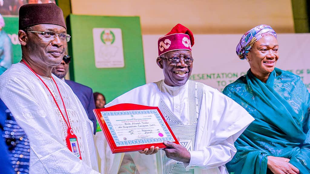 Bola Tinubu Receives Certificate Of Return As Nigeria’s Next President