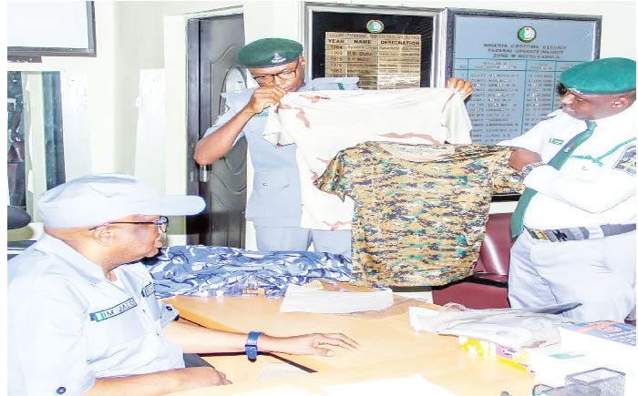Customs Intercepts Sack Of Illegal Military Wear In Katsina