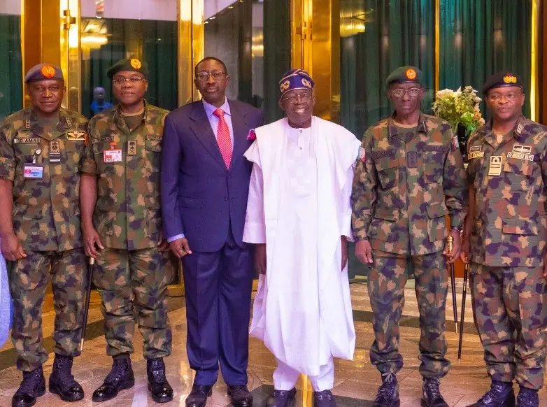 President Tinubu  Meets Military And Security Chiefs, To Tamper With Security Architecture