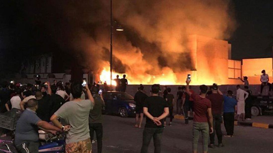 Protesters Set Fire To Swedish Embassy In Baghdad, Iraqi Capital
