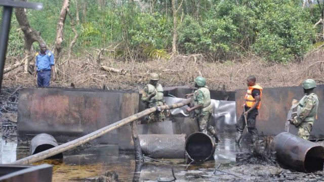 IPMAN Asked FG to Stop Destroying Illegal Refineries In The Niger Delta Creeks.