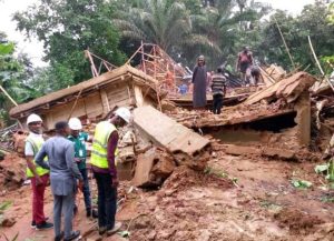 Man, Two Children Killed In Collapsed Building under Construction in Anambra