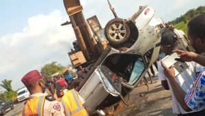 Two Trucks Plunge Into River in Ogun, Leaving One Person Dead