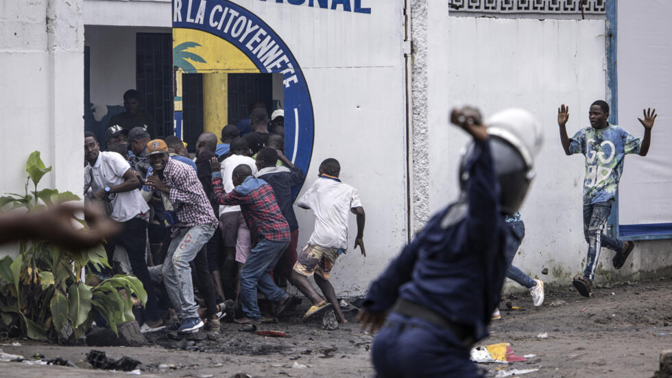 Dr Congo Police Clash with Opposition Protesters Demanding Poll’s Cancellation
