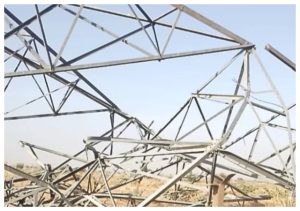 ISWAP Fighters Destroy High Tension Electricity Tower Linking Borno and Yobe with National Grid