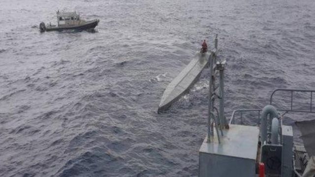 Colombian Navy Intercepts Semi-Submarine with $27 Million of Cocaine