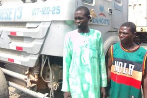 Dangote Cement Staff Arrested For Stealing Truck Parts