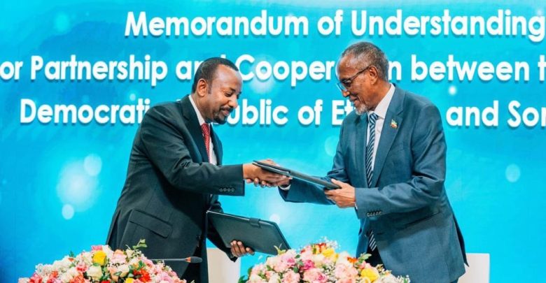 Ethiopia Signs Pact with Somaliland to Access Sea