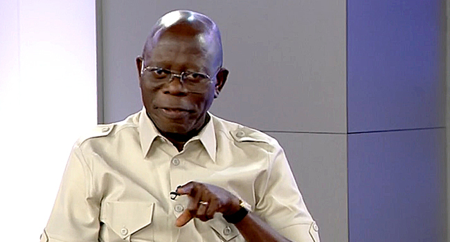 Oshiomhole Accuses Military, Other Security Agencies of Negligence of Duty