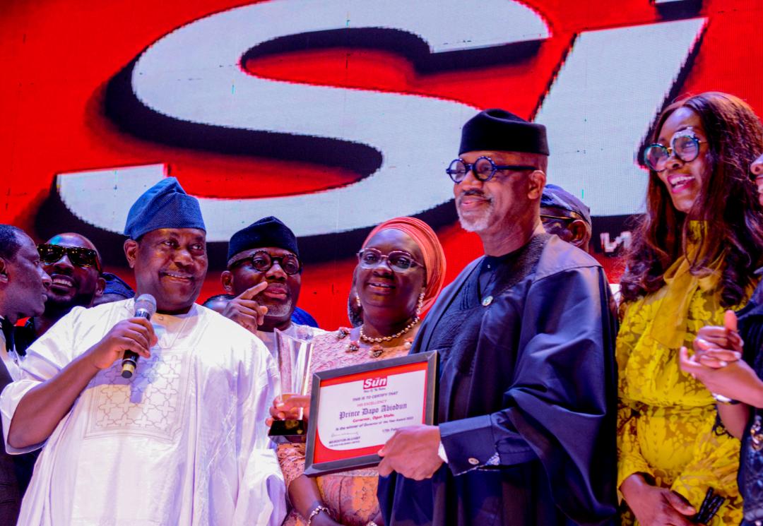 Sen. Akume describes Abiodun's Governor of the Year Award as a Well-Deserved Recognition