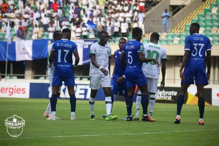 Rivers United Claims a 2-1 Victory against Dreams FC at CAF Confederations Cup