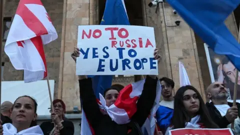 Mass Protests in Georgia against Proposed Russian Law
